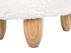 Animal Stool LAMB Fabric White Lamb