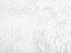  Footstool MANHATTAN Faux Fur White