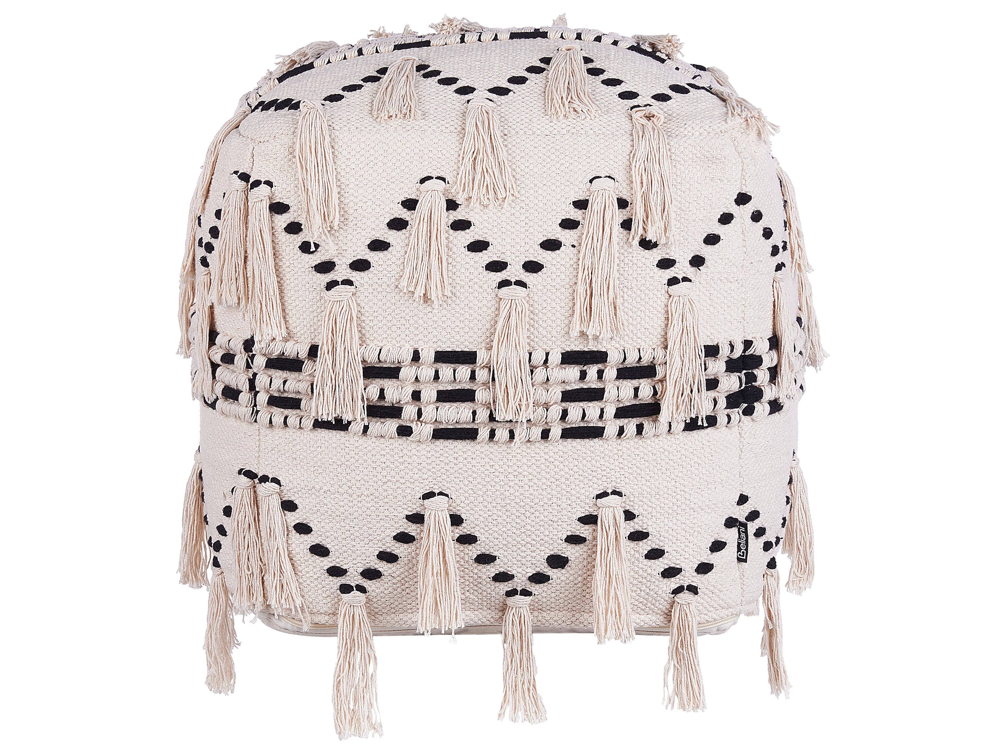 Pouffe THONDI Cotton Beige