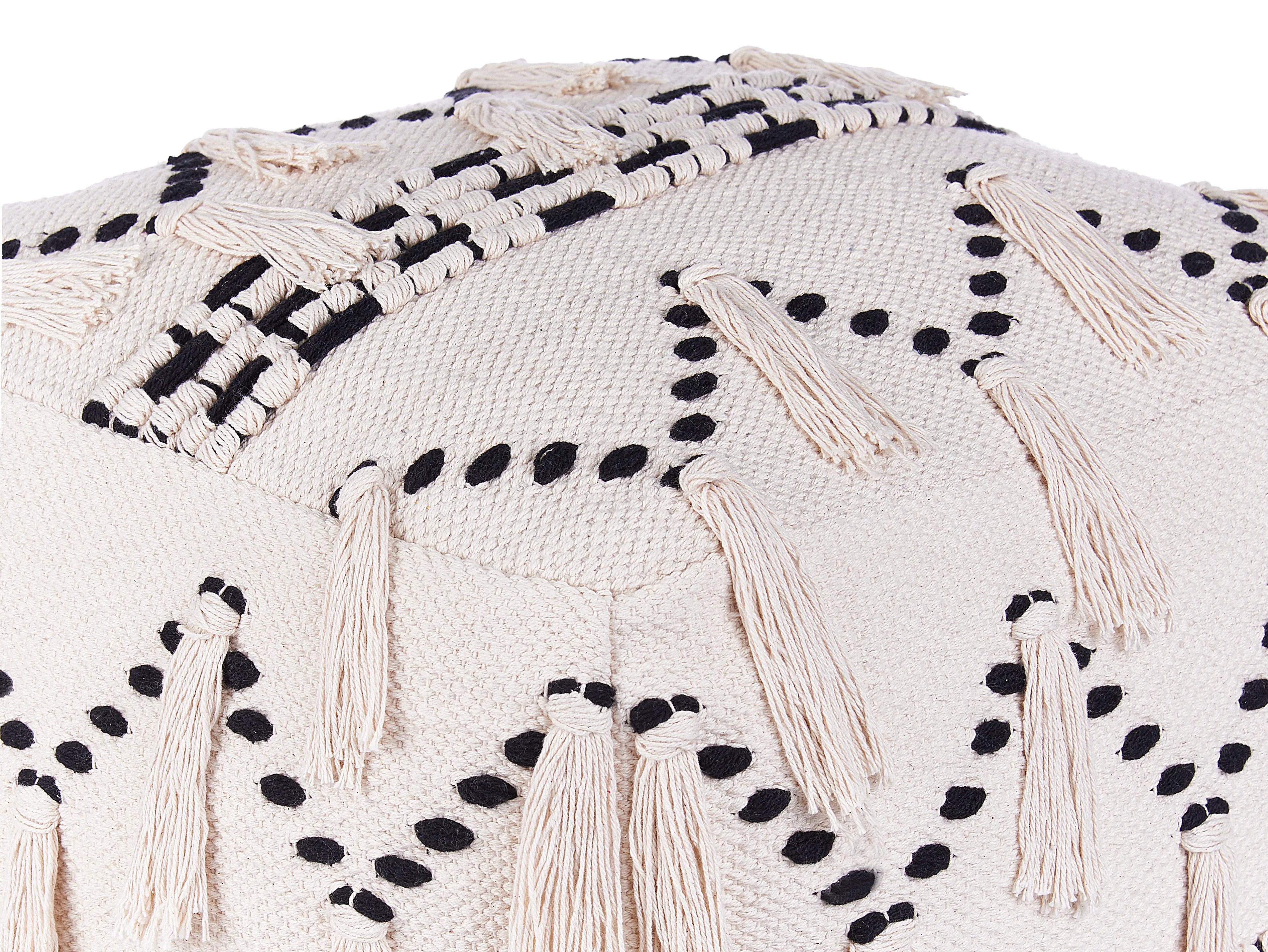  Pouffe THONDI Cotton Beige
