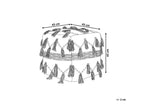  Pouffe THONDI Cotton Beige