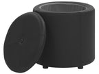  Storage Pouffe MARYLAND Faux Leather Black