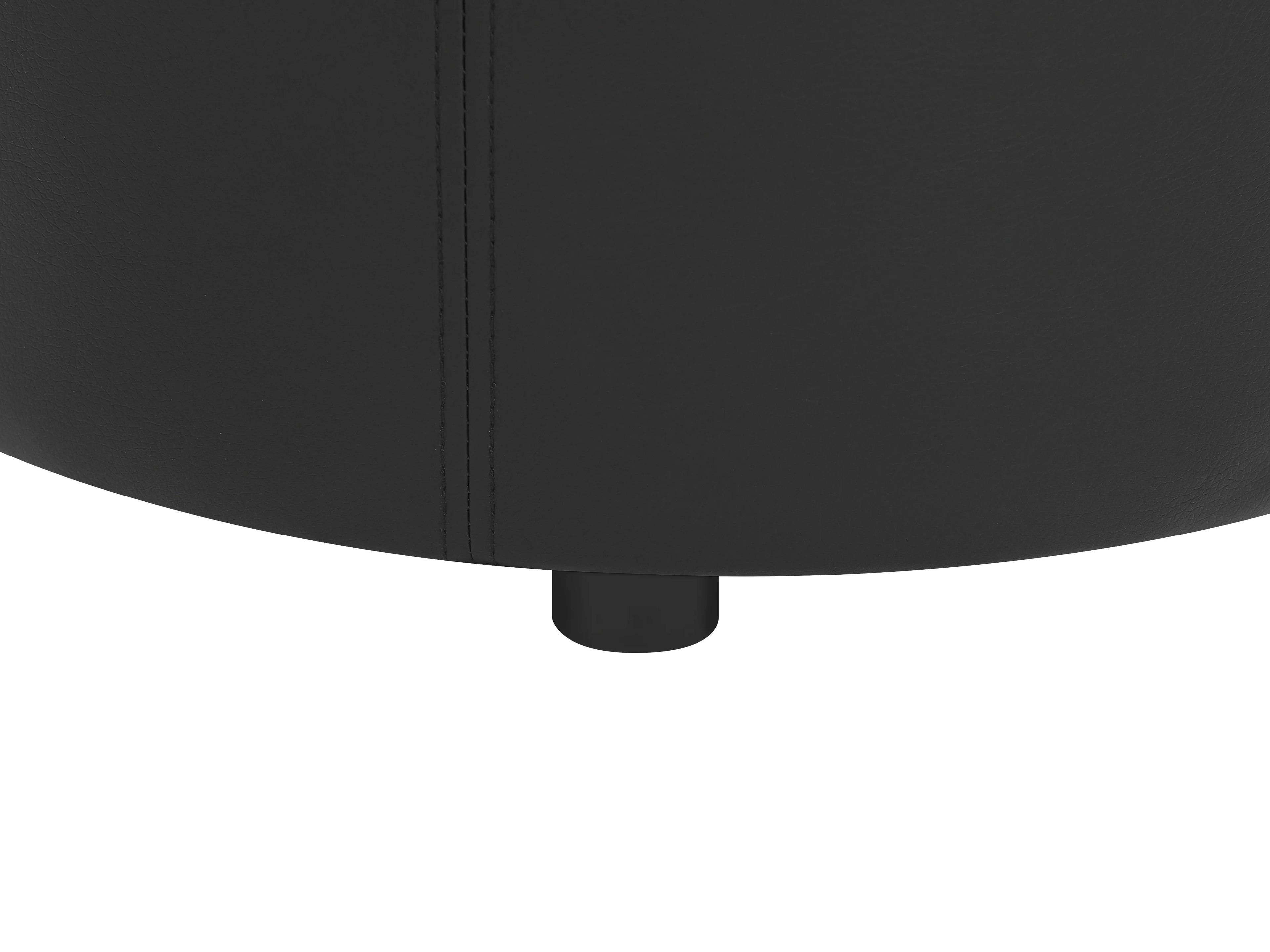  Storage Pouffe MARYLAND Faux Leather Black