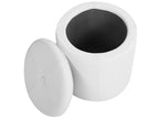  Storage Pouffe MARYLAND Faux Leather White