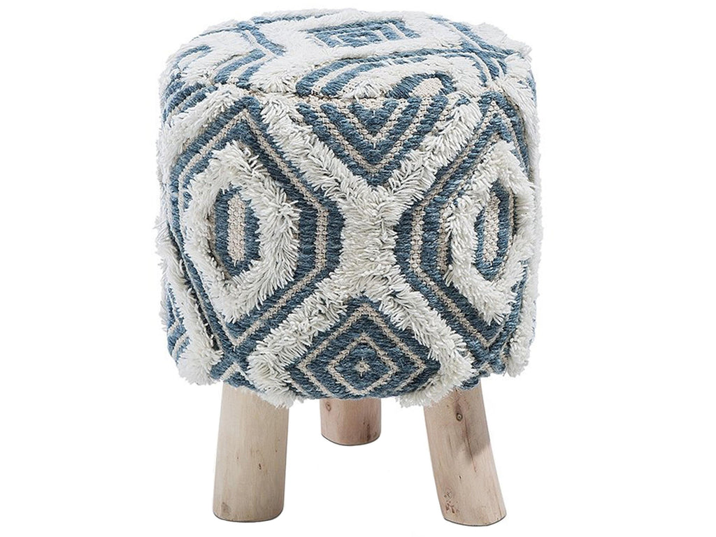  Footstool AGRA Wool White