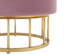  Storage Pouffe ELGIN Velvet Pink