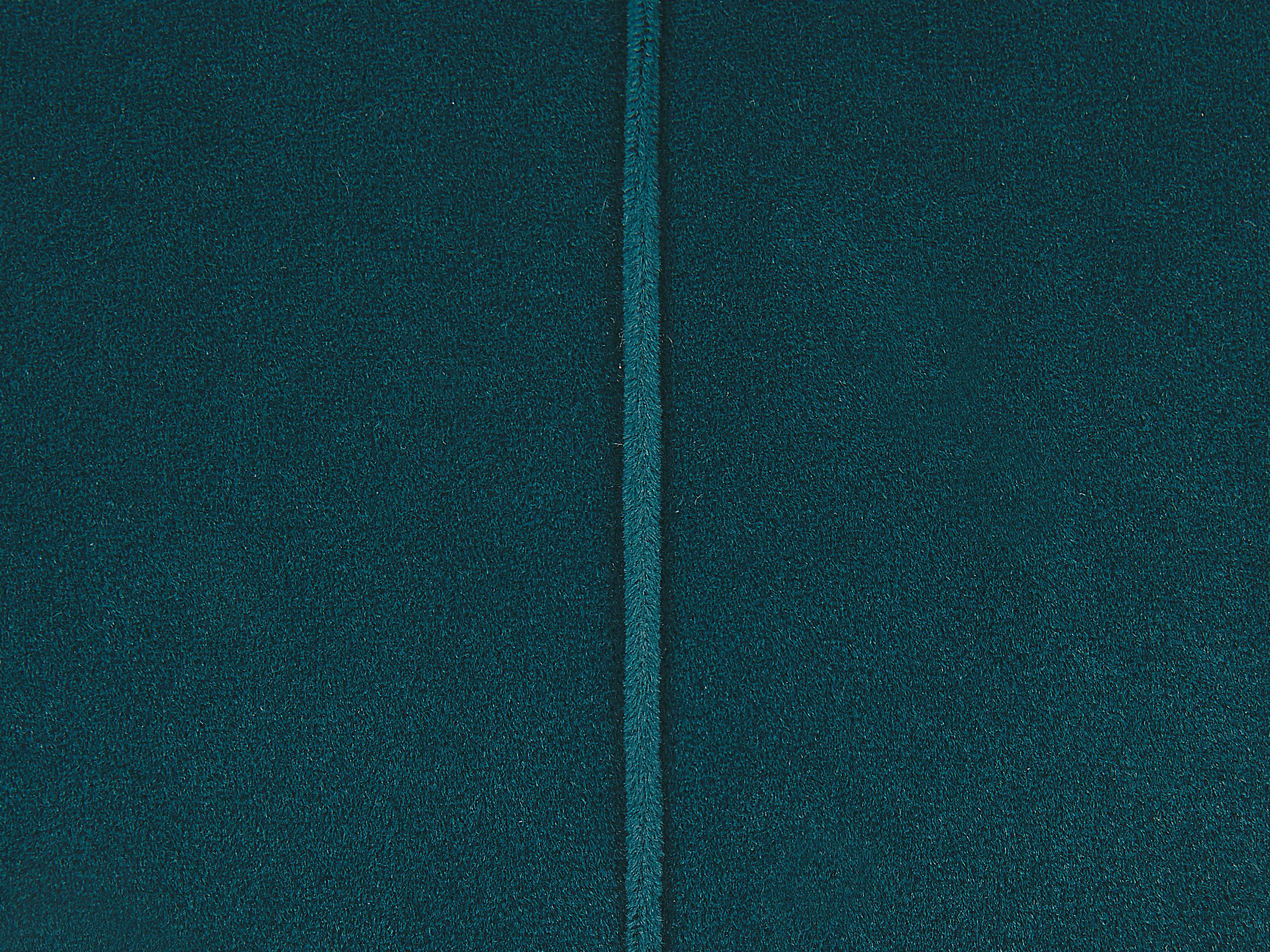  Set Of 2 Footstools LUBBOCK Velvet Teal