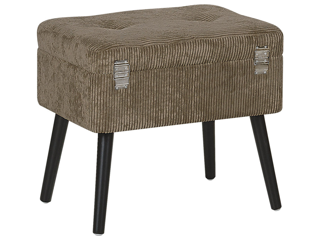  Storage Stool MALLARD Corduroy Light Brown
