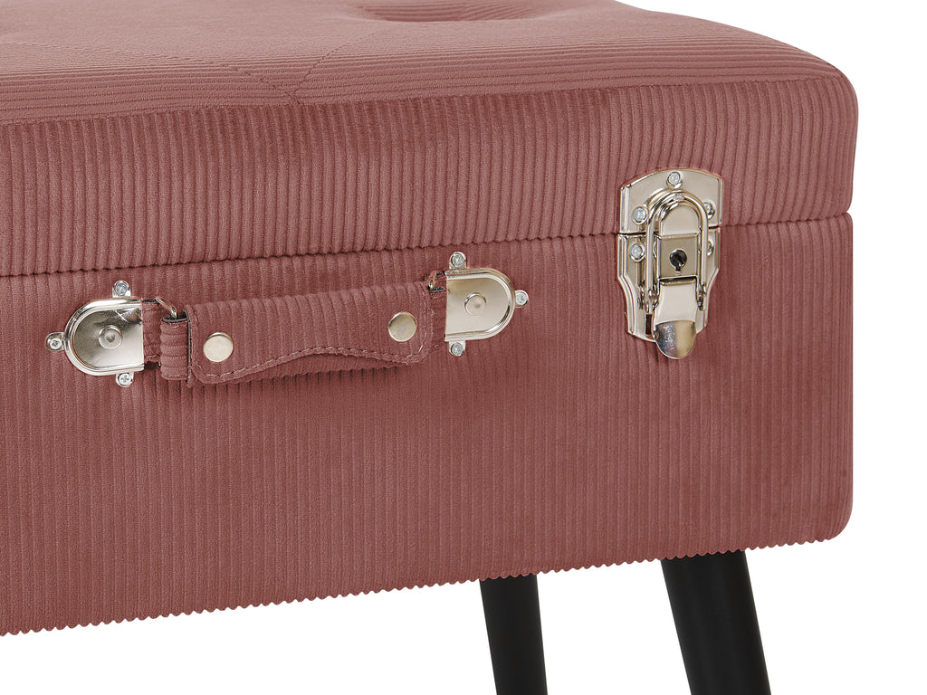  Storage Stool MALLARD Corduroy Pink