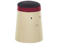  Kids Storage Pouffe SAMURAI Faux Linen Beige