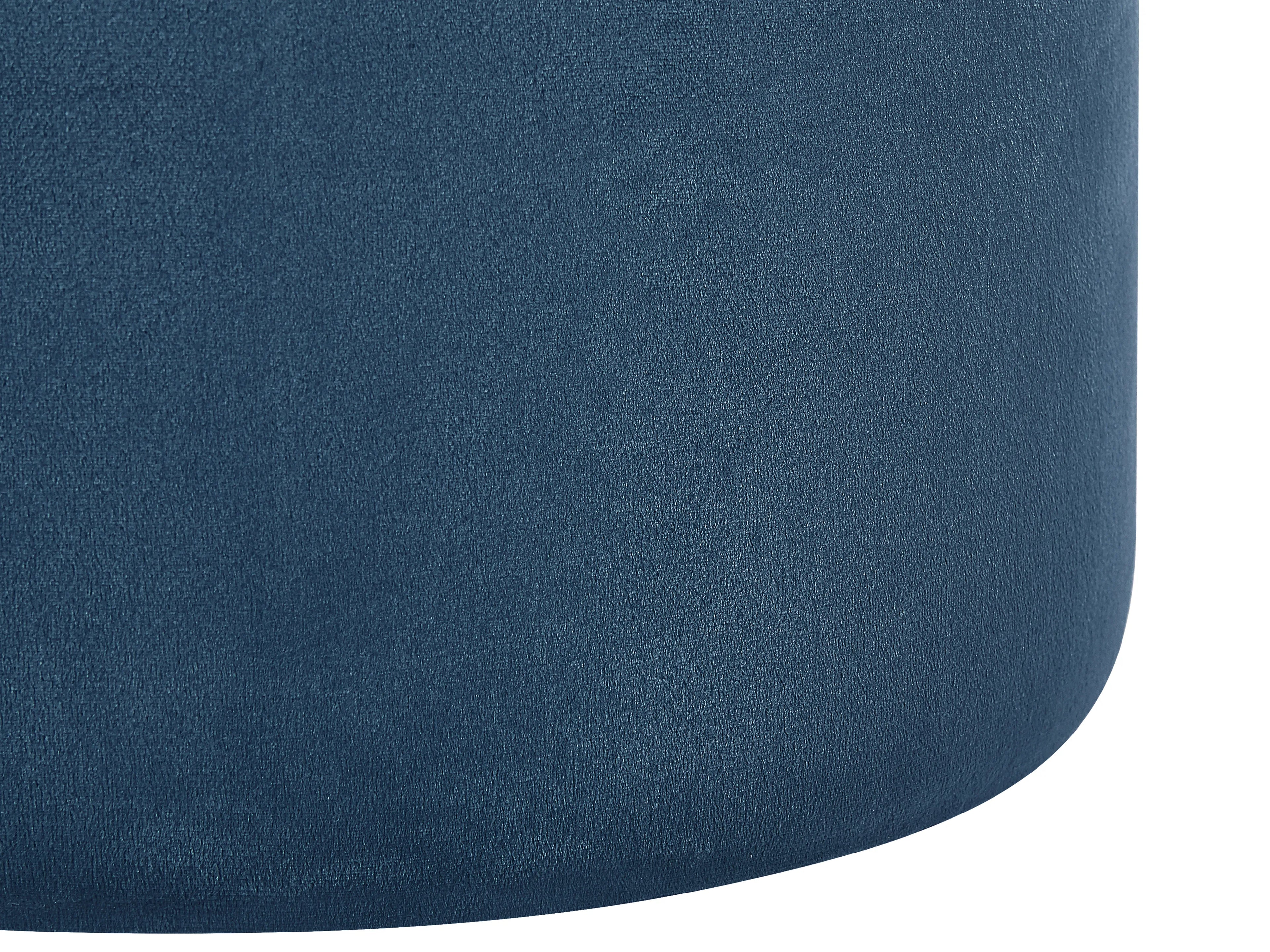  Set Of 2 Storage Pouffes DORIS Velvet Blue