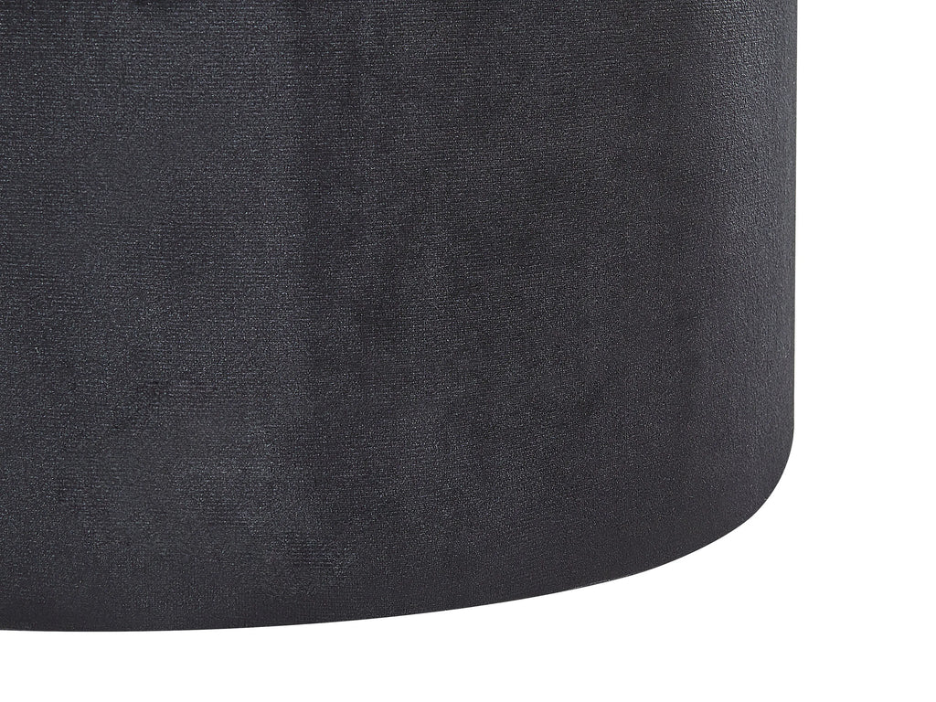  Set Of 2 Storage Pouffes DORIS Velvet Black