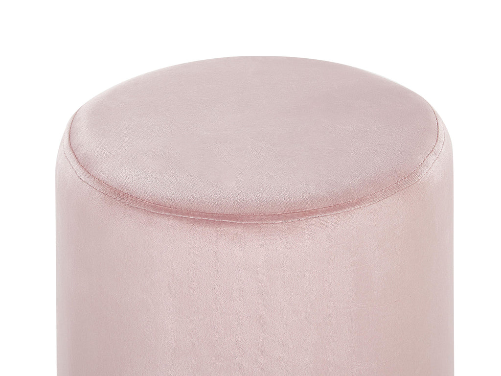  Pouffe BRIGITTE Velvet Pastel Pink