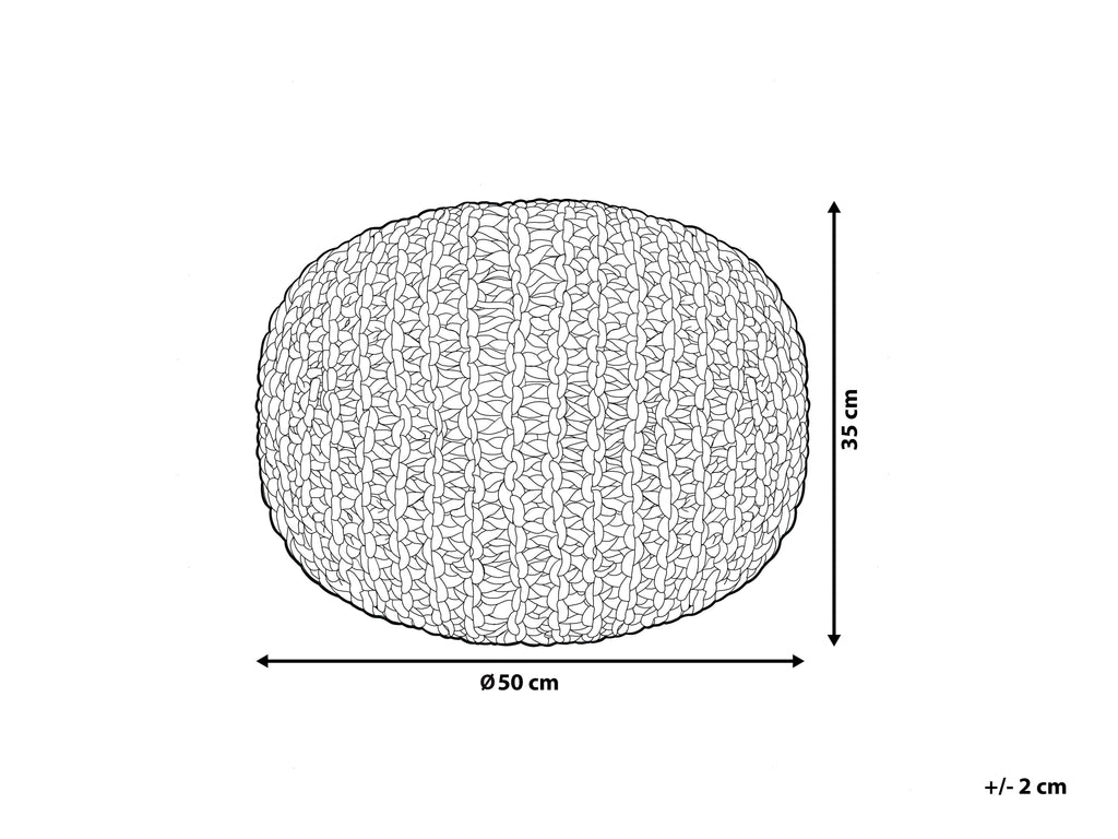  Pouffe CONRAD Cotton Yellow