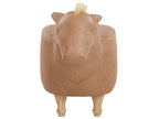  Animal Stool HORSE Faux Leather Sand Beige Horse