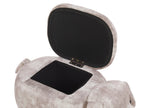  Storage Animal Stool DOGGY Velvet Beige Dog