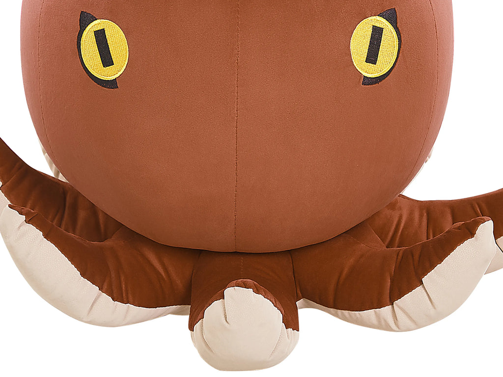  Animal Stool OCTOPUS Velvet Golden Brown Octopus