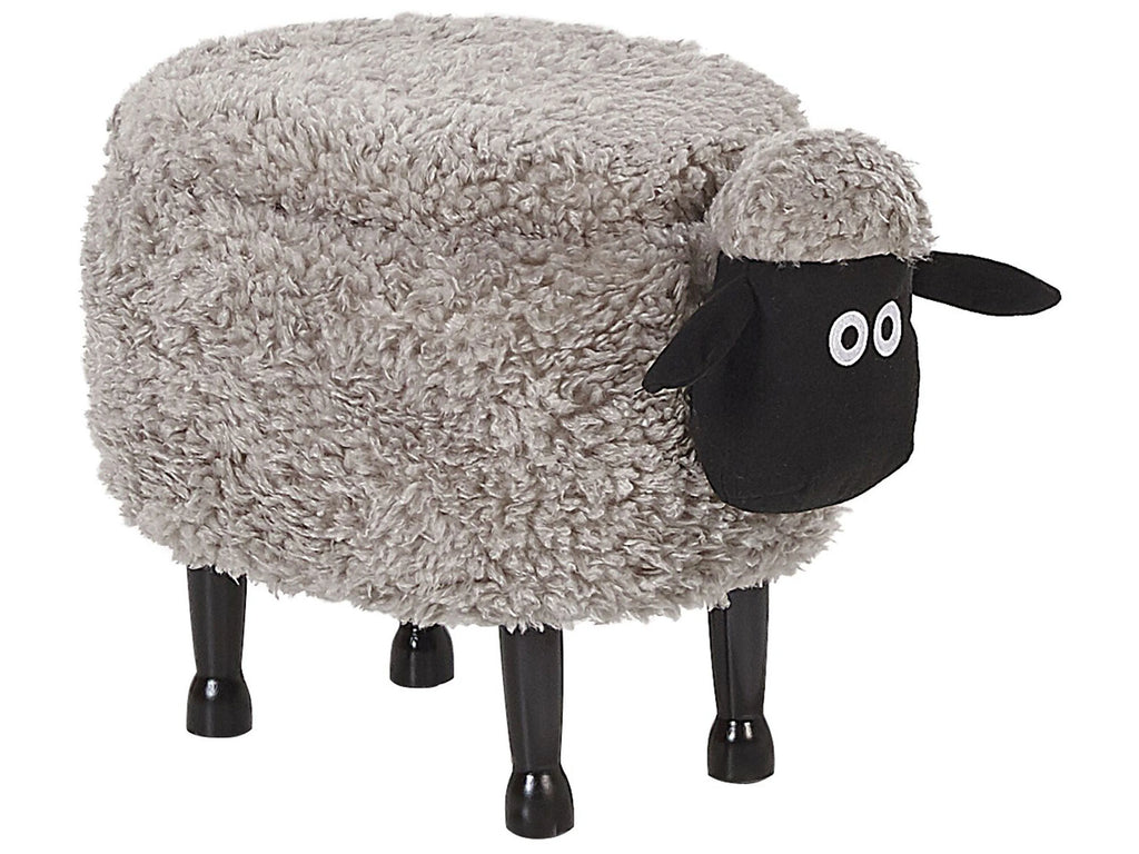  Storage Animal Stool SHEEP Fabric Grey Sheep