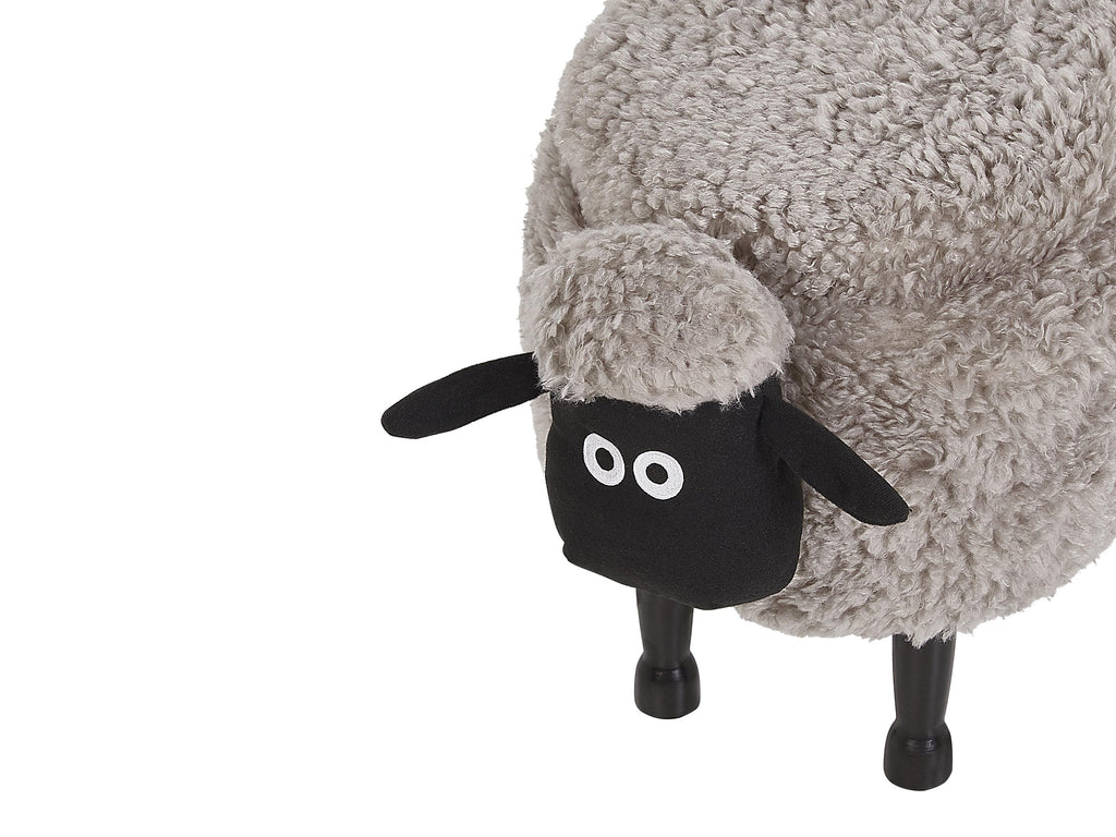  Storage Animal Stool SHEEP Fabric Grey Sheep