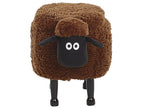  Storage Animal Stool SHEEP Fabric Brown Sheep