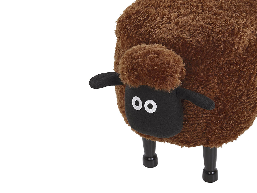  Storage Animal Stool SHEEP Fabric Brown Sheep