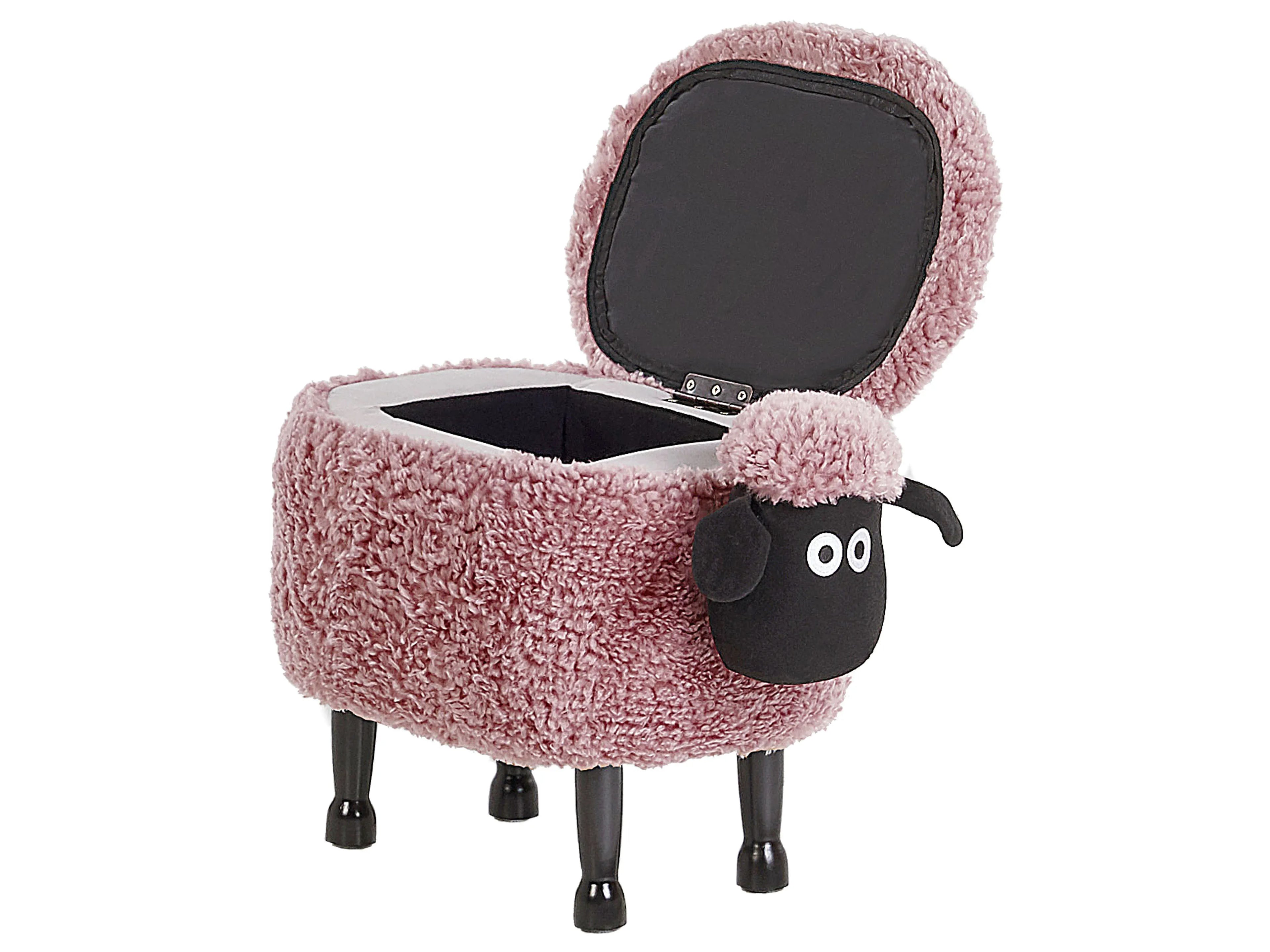  Storage Animal Stool SHEEP Fabric Pink Sheep