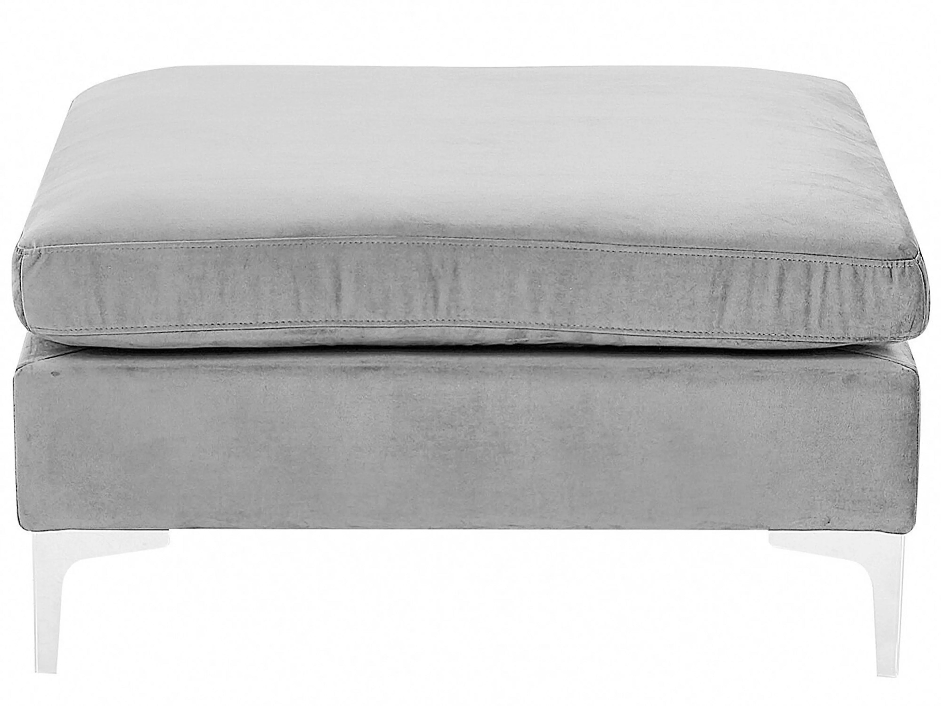  Ottoman EVJA Velvet Grey