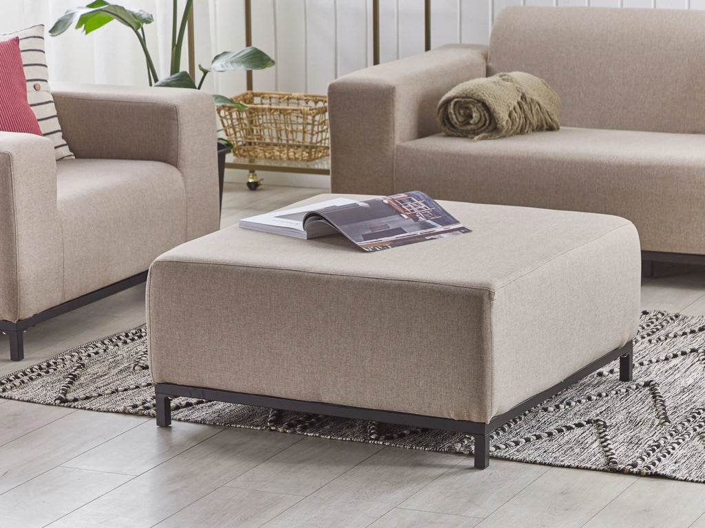  Ottoman ROVIGO Fabric Beige