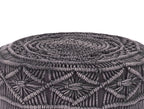 Footstool MUNDRA Cotton Grey