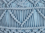  Pouffe Macramé KAYSERI Cotton Blue