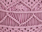  Pouffe Macramé KAYSERI Cotton Pink