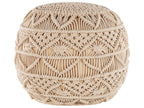  Pouffe Macramé KAYSERI Cotton Beige