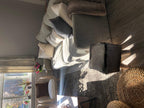 Footstool DALTON Leather Brown