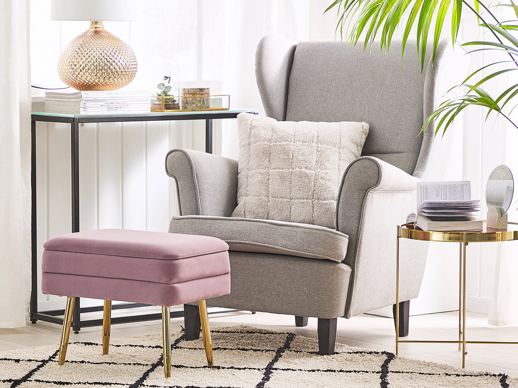  Storage Bench ODESSA Velvet Pink