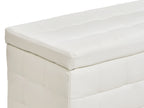  Storage Ottoman MICHIGAN Faux Leather White