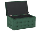 Storage Ottoman MICHIGAN Velvet Dark Green