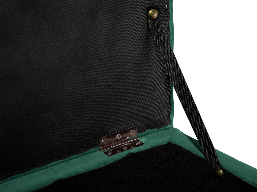  Storage Ottoman MICHIGAN Velvet Dark Green