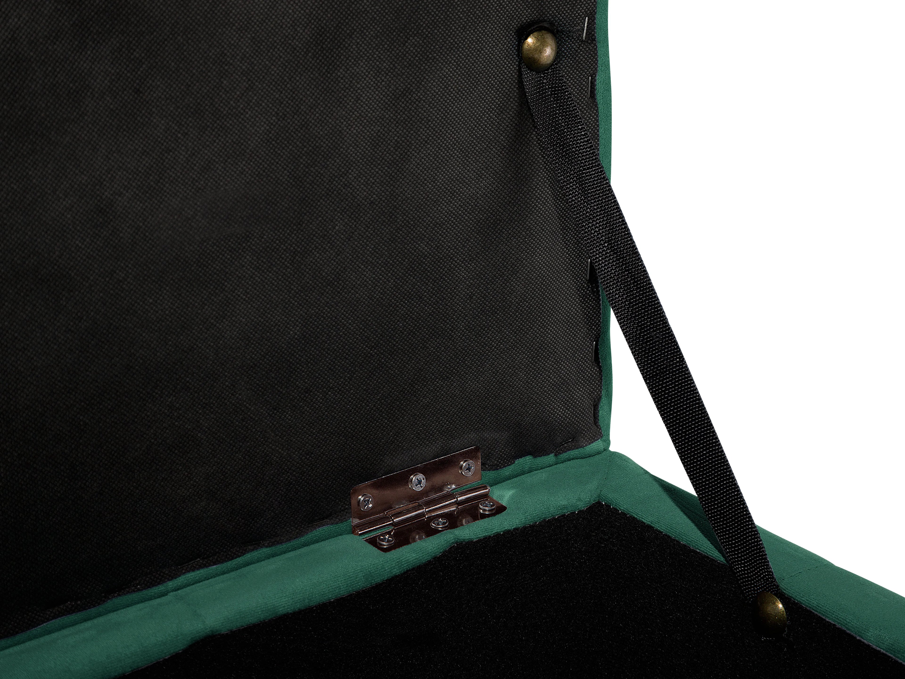  Storage Ottoman MICHIGAN Velvet Dark Green