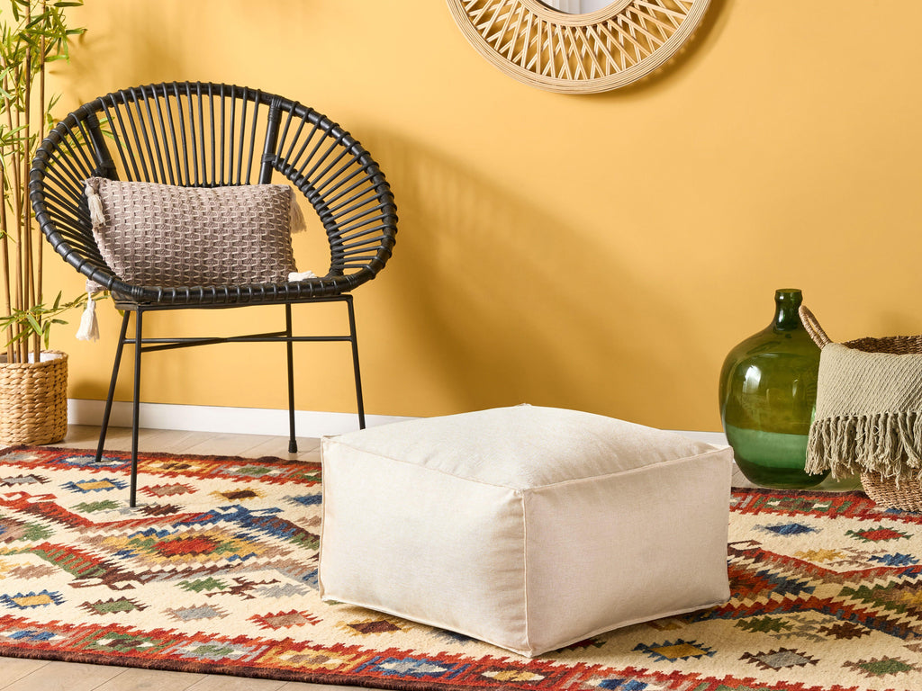  Pouffe MUKKI Fabric Light Beige