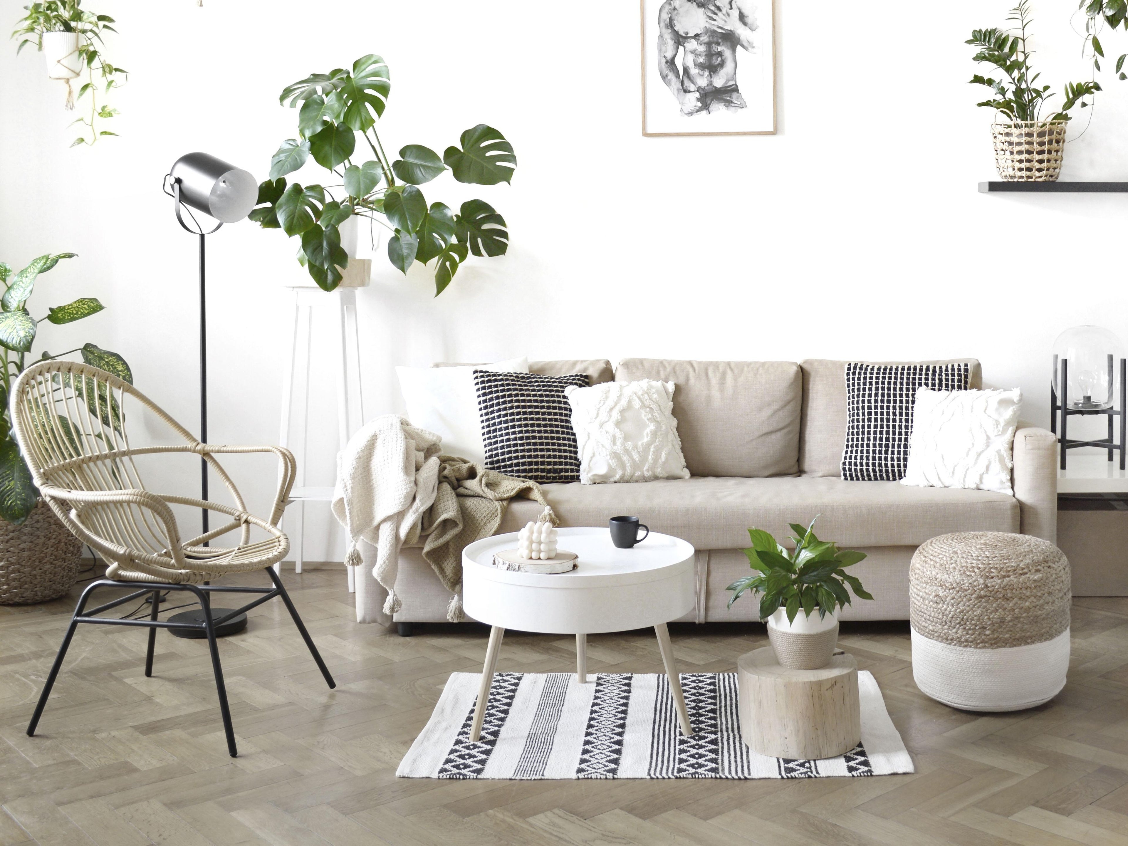  Pouffe DALAMA Jute White