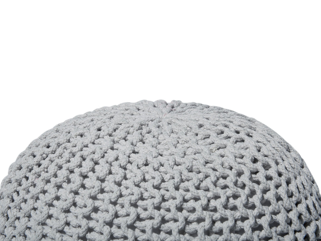  Pouffe CONRAD Cotton Light Grey
