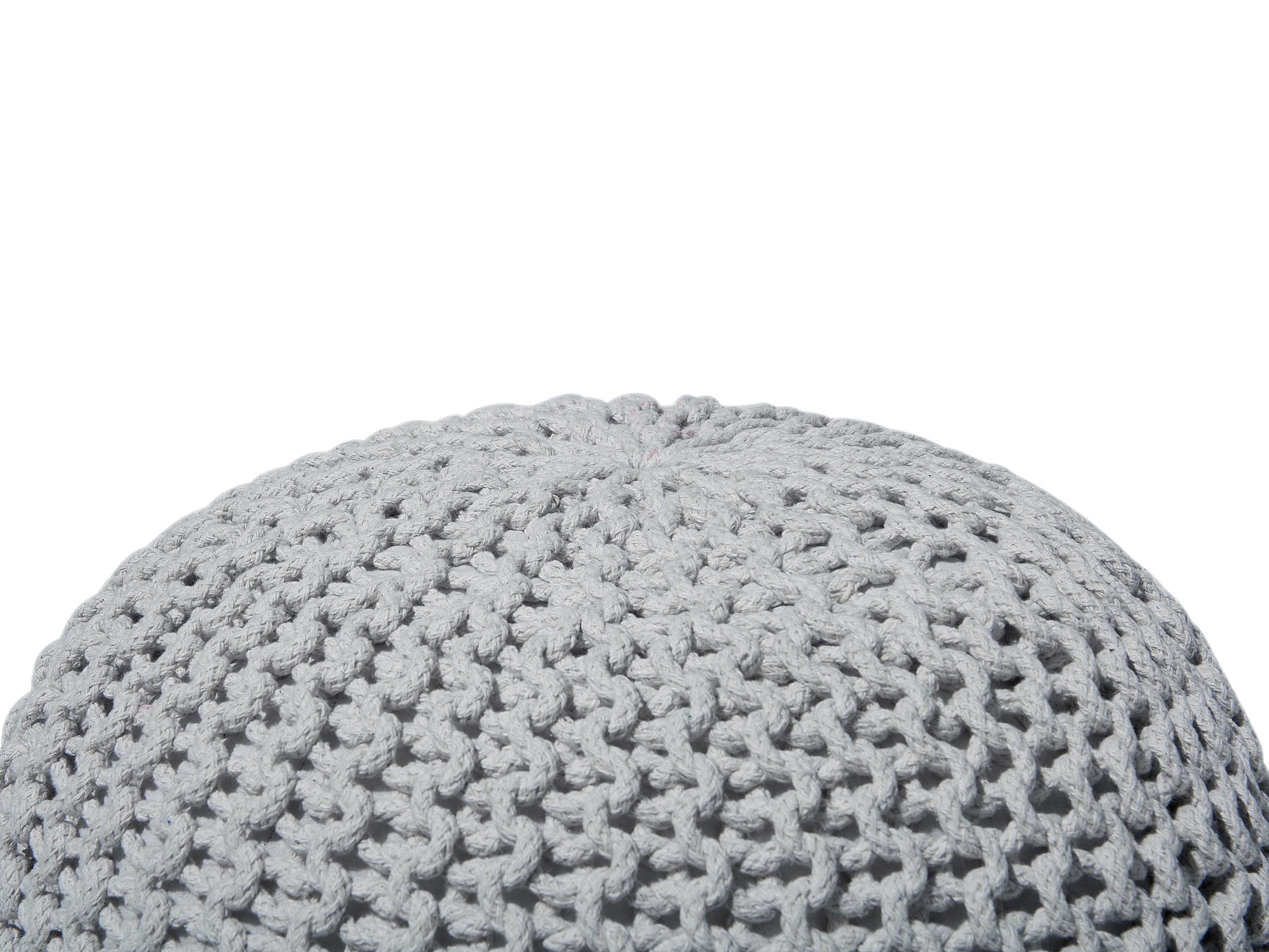  Pouffe CONRAD Cotton Light Grey