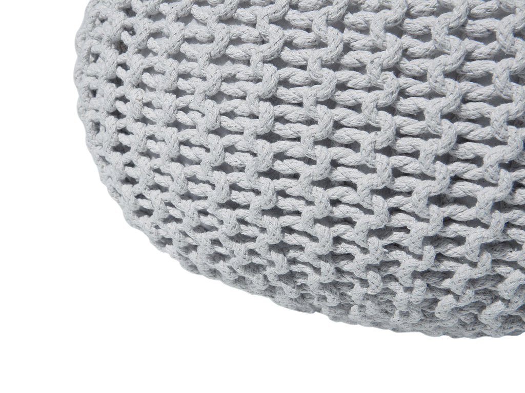  Pouffe CONRAD Cotton Light Grey