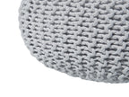  Pouffe CONRAD Cotton Light Grey