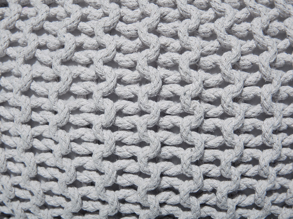  Pouffe CONRAD Cotton Light Grey
