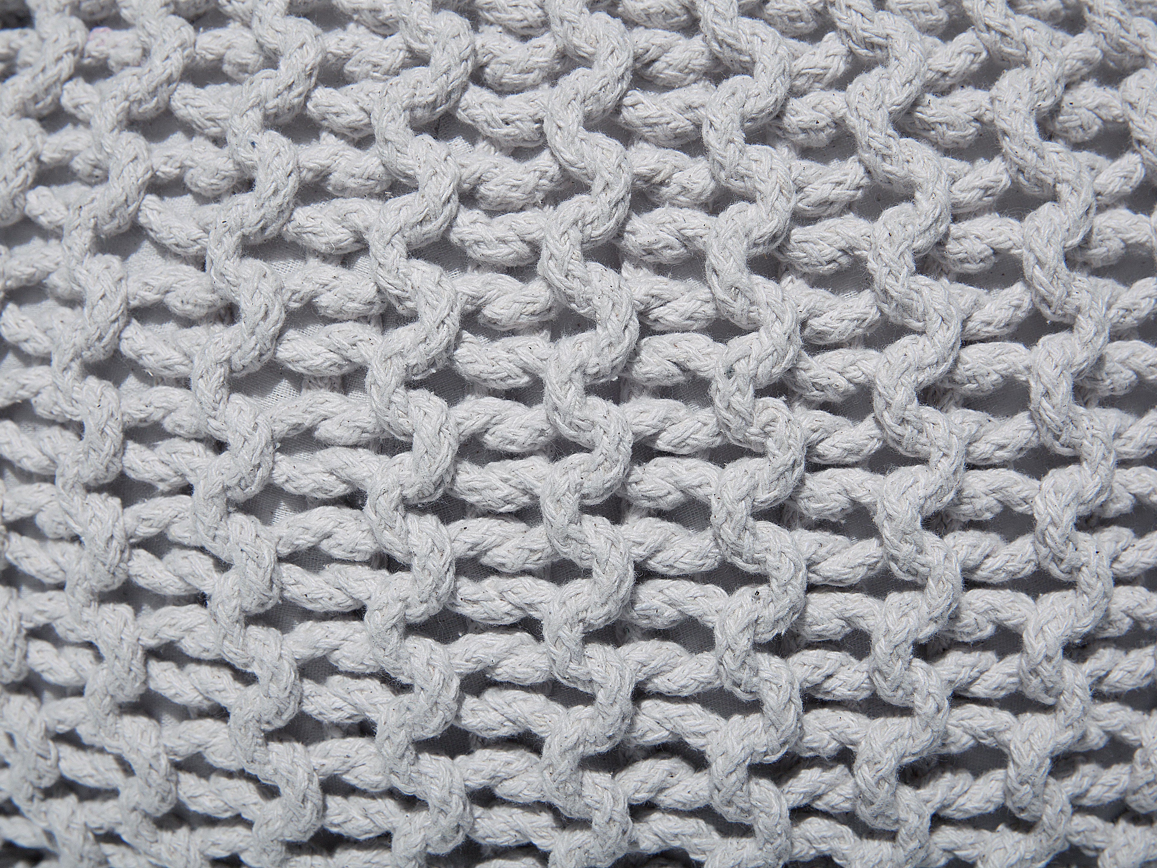  Pouffe CONRAD Cotton Light Grey