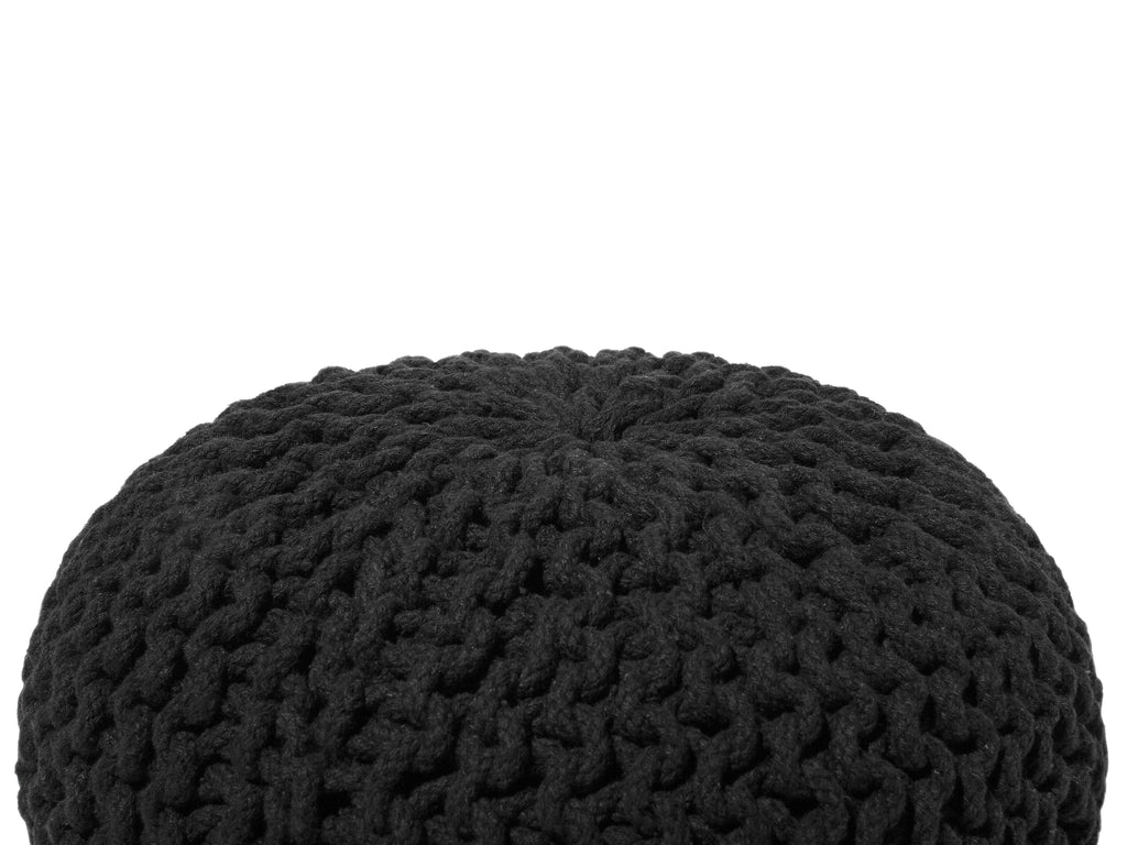  Pouffe CONRAD Cotton Black