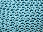  Pouffe CONRAD Cotton Light Blue