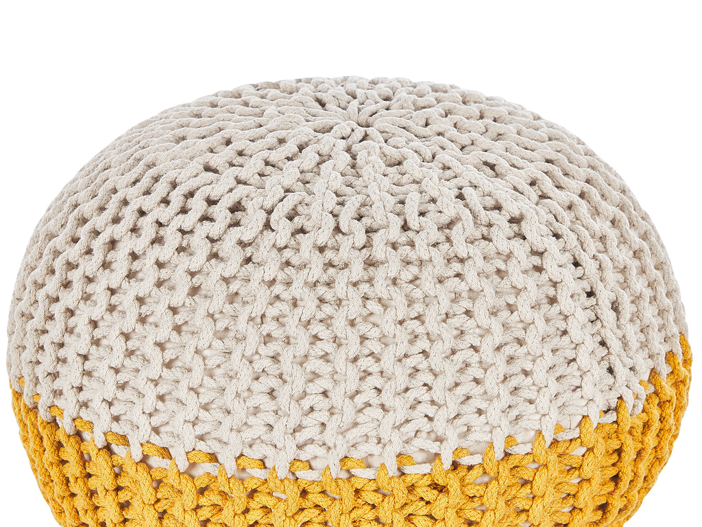  Pouffe CONRAD Cotton Yellow