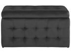  Storage Ottoman MICHIGAN Velvet Black